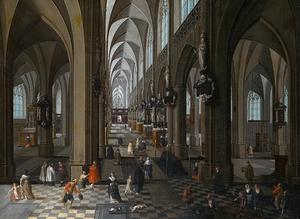 Interior of Antwerp Cathedral [1651] by Pieter Neeffs the Elder [1620–1675]
