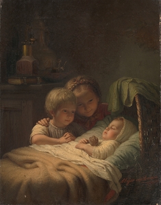 The youngest brother [1833–1853] by Johann Georg Meyer von Bremen [1813–1886]