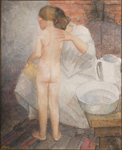 The Boy Is Washed [1932] by Alvar Cawén [1886–1935]