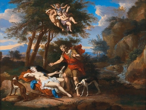 Venus and Adonis by Gerard Hoet [1648–1733]