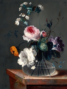 Blumenstillleben [1786] by Johann Baptist Drechsler [1756–1811]