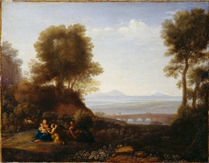 Rest on the Flight into Egypt by Claude Lorrain [1604–1682]