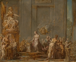 Dido’s Sacrifice to Juno [ca. 1772–74] by Jean Bernard Restout [1732–1797]