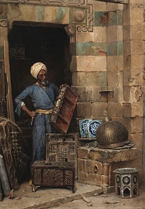 The Woodworker [1884] by Ludwig Deutsch [1855–1935]