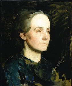 Portrait of a Woman [Miss Gertrude Bloede] [ca. 1881] by Abbott Handerson Thayer [1849–1921]