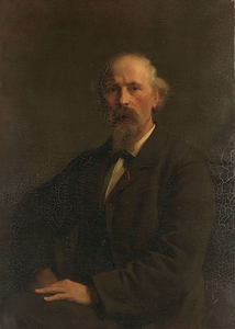 Portret van Pieter Stortenbeker [1828–1898]. Kunstschilder [c. 1884] by Pieter Josselin de Jong [1861–1906]