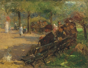 In St Stephen’s Green [circa 1895] by Walter Frederick Osborne [1859–1903]