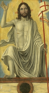 Christ Risen from the Tomb [c. 1490] by Ambrogio Bergognone [c. 1453–1523]