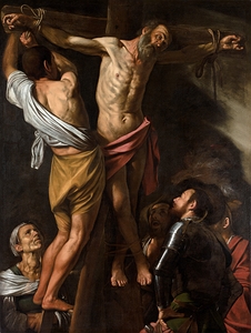 The Crucifixion of Saint Andrew [1606–7] by Caravaggio [1571–1610]