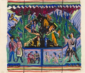 The Life [Hagemann Design] [1927] by Ernst Ludwig Kirchner [1880–1938]