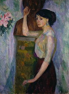 Portrait of Mrs. Ise Morsing [1910] by Isaac Grünewald [1889–1946]