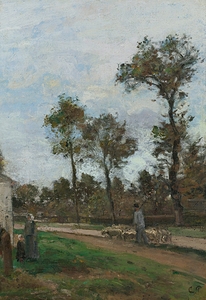 Route À Louveciennes [circa 1870] by Camille Pissarro [1830–1903]