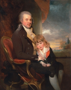 Edward George Lind And His Son. Montague by Sir William Beechey [1753–1839]