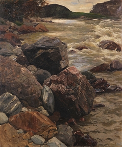 Am Eisack in Südtirol [Ca. 1890] by Alexander Koester [1864–1932]