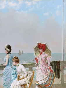 Mezzogorno al Mare by Vittorio Matteo Corcos [1859–1933]