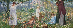 Garden de Louveciennes [1927] by Leon Kamir–Kaufmann [1872–1933]