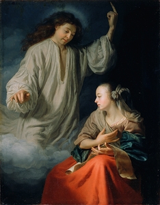 The Annunciation [1660–1665] by Godfried Schalcken [1643–1706]