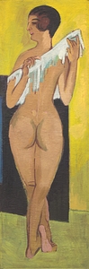 Nude Figure [reverse] [1907] by Ernst Ludwig Kirchner [1880–1938]