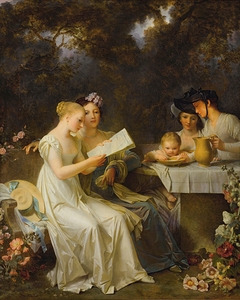 The Reading Of The Gazette by Marguerite Gérard [1761–1837]