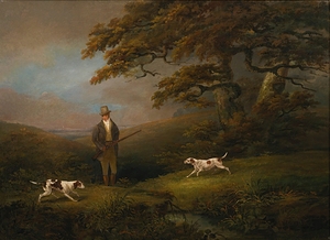 Gentleman shooting over two pointers by Dean Wolstenholme [1757–1837]