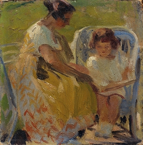 Elle Lanzer Und Ihre Tochter Bettina [1923] by Otto Friedrich [1862–1937]