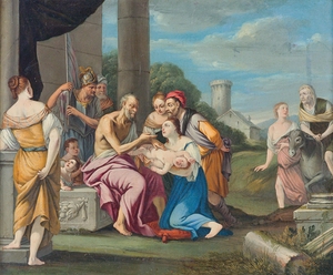 Liriope bringing Narcissus before Tiresias [late 17th Century] by Venetian School [16th–20th Century]