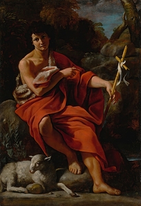 Saint John the Baptist in the wilderness by Giovanni Lanfranco [1582–1647]