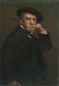 Self portrait [1915] by Leopold Horovitz [1839–1917]