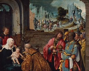 The Adoration of the Magi [1515–25] by Workshop of Cornelis Engebrechtsz [c. 1462–1527]