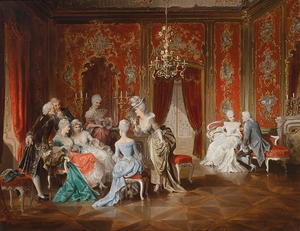 Salon by Carl Schweninger. Jr [1854–1903]