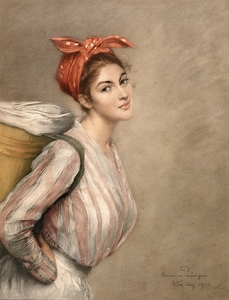 Wäschermädel [1901] by Clemens von Pausinger [1855–1936]