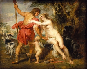 Venus and Adonis [Probably Mid–1630s] by Peter Paul Rubens [1577–1640]