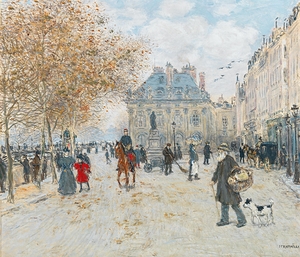 The Quai Malaquais. Paris by Jean François Raffaëlli [1850–1924]