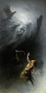 Thou Shalt Not Kill [1902] by Karl Wilhelm Diefenbach [1851–1913]