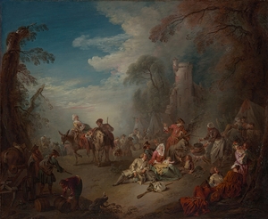 Troops at Rest [ca. 1725] by Jean–Baptiste Pater [1695–1736]