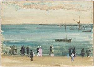 Southend Pier by James Abbott McNeill Whistler [1834–1903]
