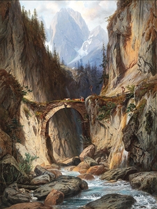 On the Via Mala [1874] by Willibald Wex [1831–1892]