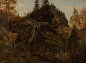 Høststudie. Bjelland. Mandal [1862] by Amaldus Nielsen [1838–1932]