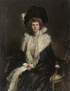Portrait of a lady [1904] by Hugh de Twenbrokes Glazebrook [1855–1937]