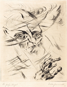 Die Grosse Angst [The Great Anxiety] [1918] by Walter Gramatté [1897–1929]