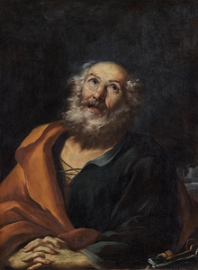 Saint Peter Penitent [1664–1668] by Girolamo Troppa [1637–1710]