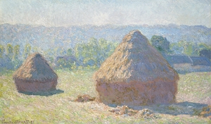 Haystacks. End of Summer [1891] by Claude Monet [1840–1926]