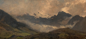 Hochgebirgslandschaft [ca. 1880–1890] by Adolf Ditscheiner [1846–1904]