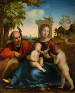 The Rest on the Flight into Egypt with Saint John the Baptist [1509] by Fra Bartolomeo [1472–1517]