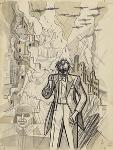 Ohne Titel [Kriegsgroteske] [around 1941] by Karl Wiener [1901–1949]