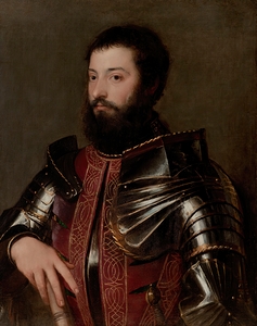 Portrait of a Man in Armor [ca. 1530] by Titian [c. 1488–1576]