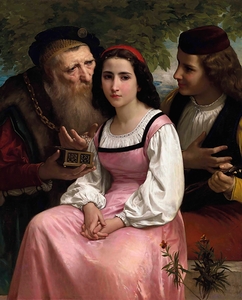 Entre la richesse et l’amour [1869] by William Bouguereau [1825–1905]