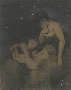 The Night [ca 1876] by Hans Thoma [1839–1924]