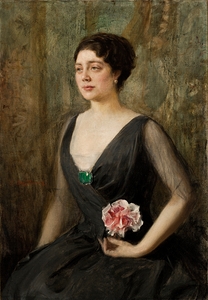 Portrait of Izabela Szembekowa [1912] by Teodor Axentowicz [1859–1938]