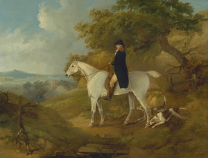 George Morland on his Hunter by Thomas Hand [1771–1804]